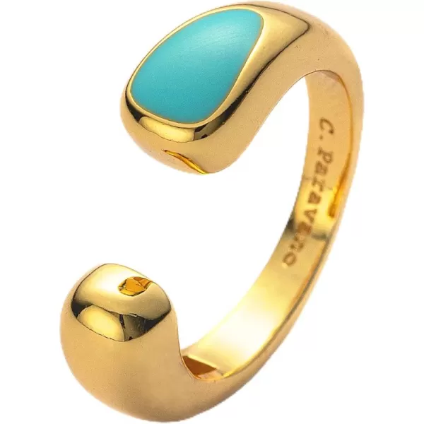 C.Paravano Rings for Women Gold 18K | Womens Adjustable Rings | Vintage Rings for Women | 18k Gold Rings for Women Real Gold | Rings for Women | 18k Gold Rings for Women