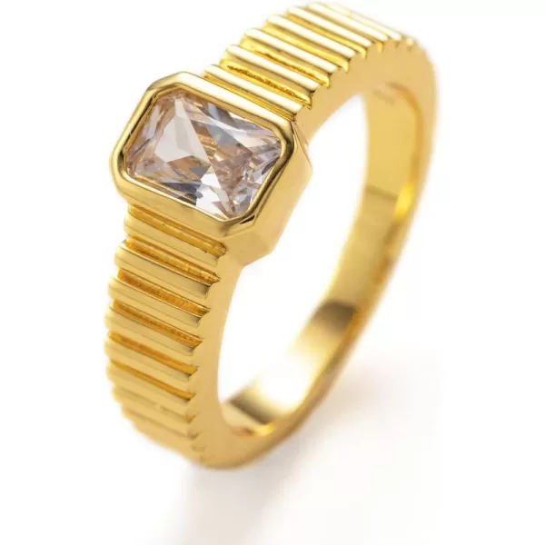 C.Paravano Rings for Women | Womens Rings Size 6 7 8 | Gold Plated Rings | Fashion Rings for Women | Statement Rings for Women | Stackable Rings for Women