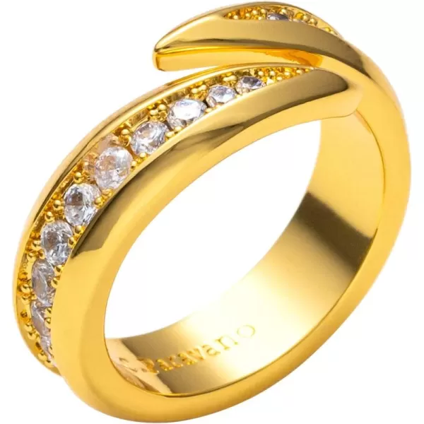 C.Paravano Rings for Women | Womens Rings Size 6 7 8 | Gold Plated Rings | Fashion Rings for Women | Statement Rings for Women | Stackable Rings for Women