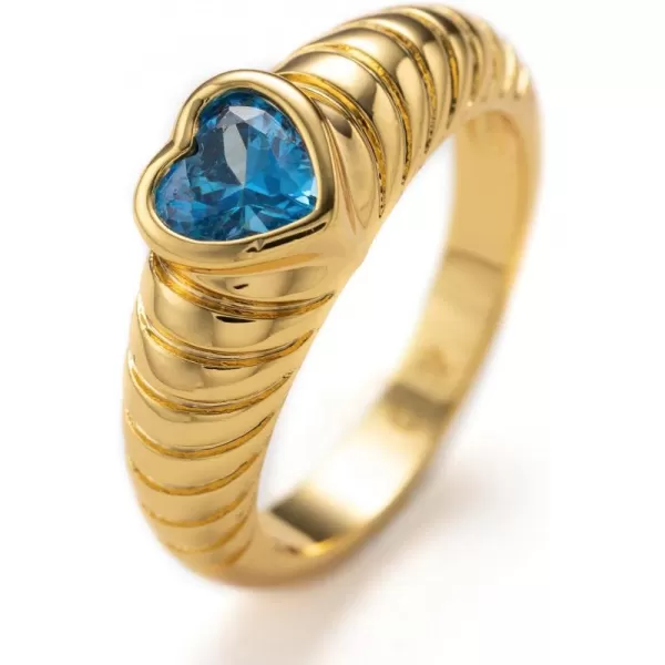 C.Paravano Rings for Women | Womens Rings Size 6 7 8 | Gold Plated Rings | Fashion Rings for Women | Statement Rings for Women | Stackable Rings for Women