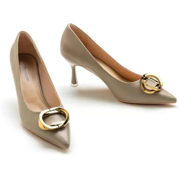 C.Paravano Womens Designer Pumps I Comfortable Stiletto Heel Pumps I Kitten Heels for Women I Pointed Toe Daily Pumps I Party Wedding Pumps