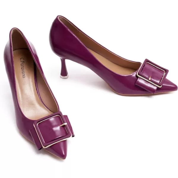 C.Paravano Womens Designer Pumps I Comfortable Stiletto Heel Pumps I Kitten Heels for Women I Pointed Toe Daily Pumps I Party Wedding Pumps