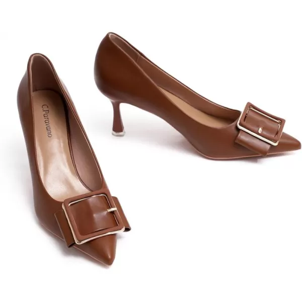 C.Paravano Womens Designer Pumps I Comfortable Stiletto Heel Pumps I Kitten Heels for Women I Pointed Toe Daily Pumps I Party Wedding Pumps