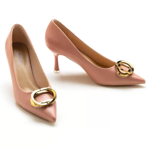 C.Paravano Womens Designer Pumps I Comfortable Stiletto Heel Pumps I Kitten Heels for Women I Pointed Toe Daily Pumps I Party Wedding Pumps