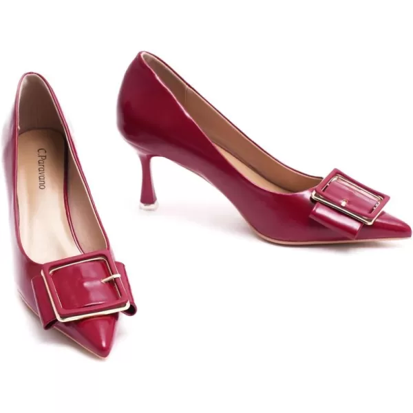 C.Paravano Womens Designer Pumps I Comfortable Stiletto Heel Pumps I Kitten Heels for Women I Pointed Toe Daily Pumps I Party Wedding Pumps