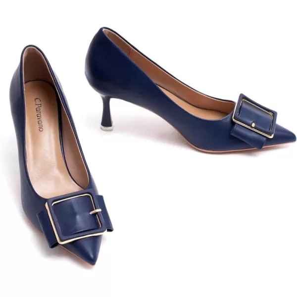 C.Paravano Womens Designer Pumps I Comfortable Stiletto Heel Pumps I Kitten Heels for Women I Pointed Toe Daily Pumps I Party Wedding Pumps
