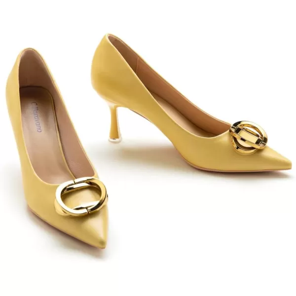 C.Paravano Womens Designer Pumps I Comfortable Stiletto Heel Pumps I Kitten Heels for Women I Pointed Toe Daily Pumps I Party Wedding Pumps
