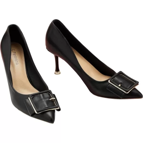 C.Paravano Womens Designer Pumps I Comfortable Stiletto Heel Pumps I Kitten Heels for Women I Pointed Toe Daily Pumps I Party Wedding Pumps