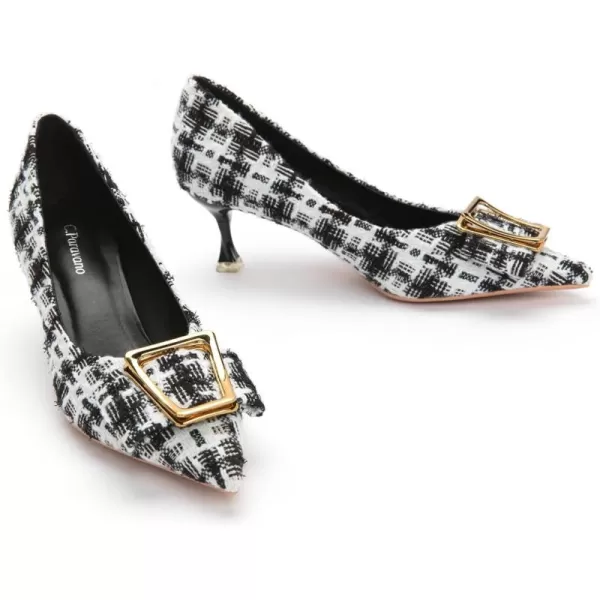 C.Paravano Women's Pump I Pointed Toe Kitten Heel I Closed Toe Low Heel I Comfortable Dress Pump I Leather Wedding Shoes