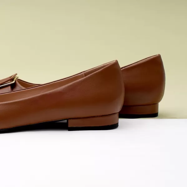 C.Paravano Flat Shoes | Leather Flats for Women | Pointed Toe Flats | Women Flat Shoes | Ballet for Women Shoes | Work Flats for Women