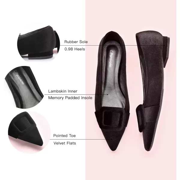 C.Paravano Flat Shoes | Leather Flats for Women | Pointed Toe Flats | Women Flat Shoes | Ballet for Women Shoes | Work Flats for Women