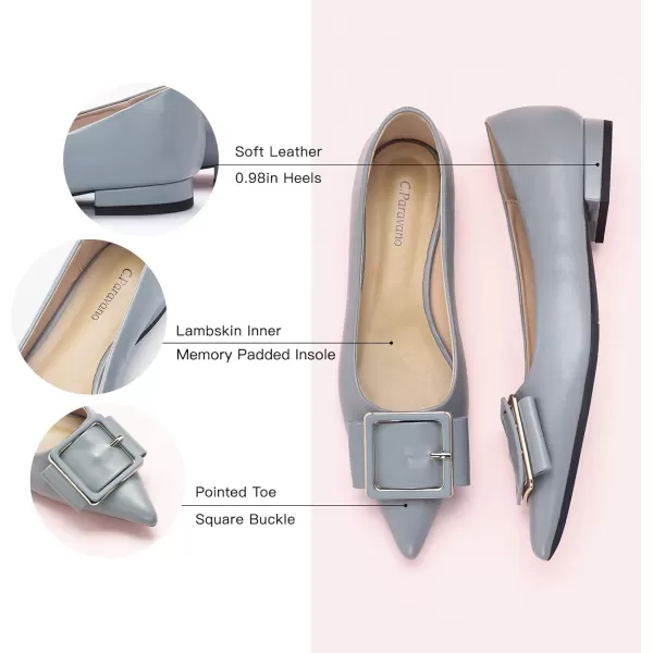 C.Paravano Flat Shoes | Leather Flats for Women | Pointed Toe Flats | Women Flat Shoes | Ballet for Women Shoes | Work Flats for Women
