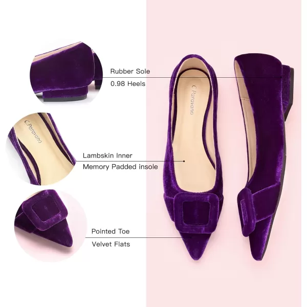 C.Paravano Flat Shoes | Leather Flats for Women | Pointed Toe Flats | Women Flat Shoes | Ballet for Women Shoes | Work Flats for Women