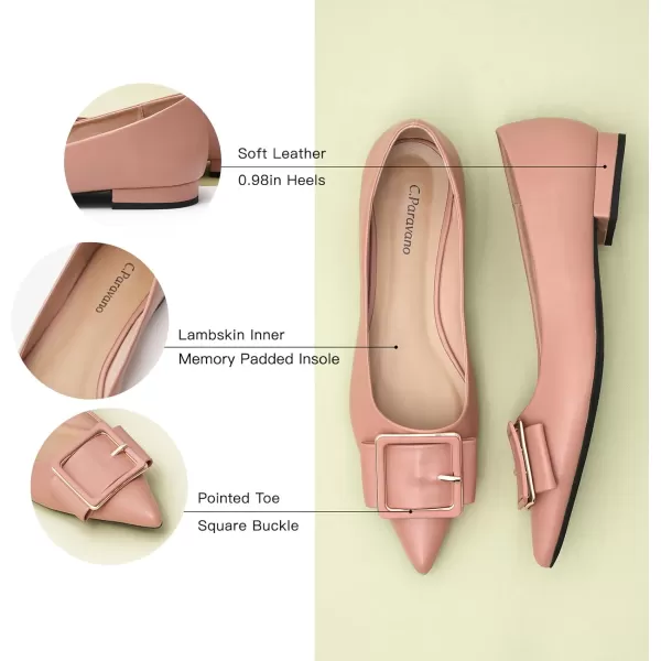 C.Paravano Flat Shoes | Leather Flats for Women | Pointed Toe Flats | Women Flat Shoes | Ballet for Women Shoes | Work Flats for Women