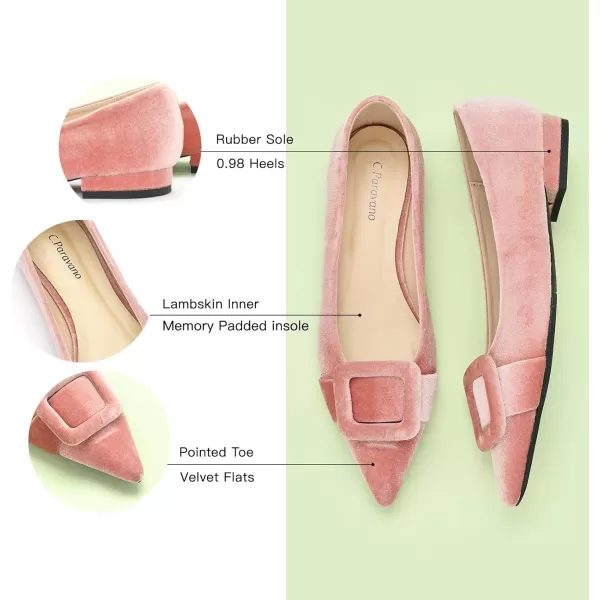C.Paravano Flat Shoes | Leather Flats for Women | Pointed Toe Flats | Women Flat Shoes | Ballet for Women Shoes | Work Flats for Women