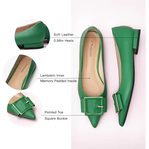 C.Paravano Flat Shoes | Leather Flats for Women | Pointed Toe Flats | Women Flat Shoes | Ballet for Women Shoes | Work Flats for Women