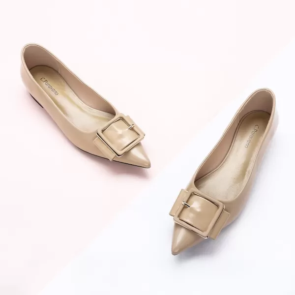 C.Paravano Flat Shoes | Leather Flats for Women | Pointed Toe Flats | Women Flat Shoes | Ballet for Women Shoes | Work Flats for Women