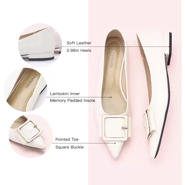 C.Paravano Flat Shoes | Leather Flats for Women | Pointed Toe Flats | Women Flat Shoes | Ballet for Women Shoes | Work Flats for Women