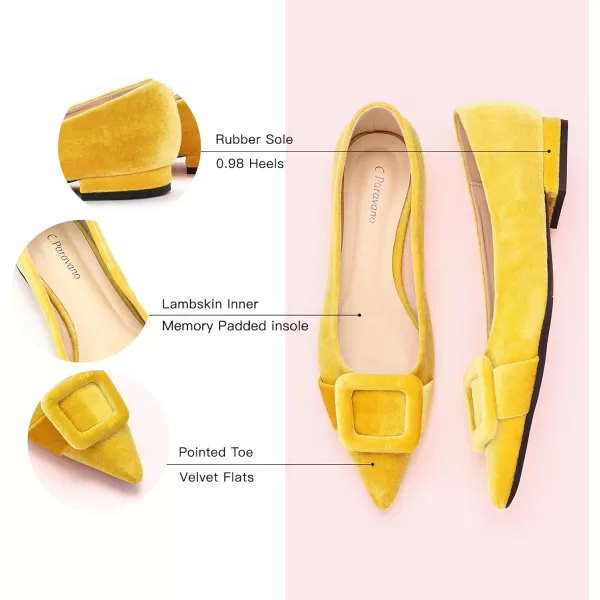 C.Paravano Flat Shoes | Leather Flats for Women | Pointed Toe Flats | Women Flat Shoes | Ballet for Women Shoes | Work Flats for Women