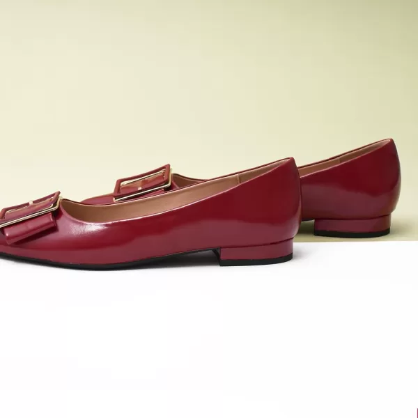 C.Paravano Flat Shoes | Leather Flats for Women | Pointed Toe Flats | Women Flat Shoes | Ballet for Women Shoes | Work Flats for Women