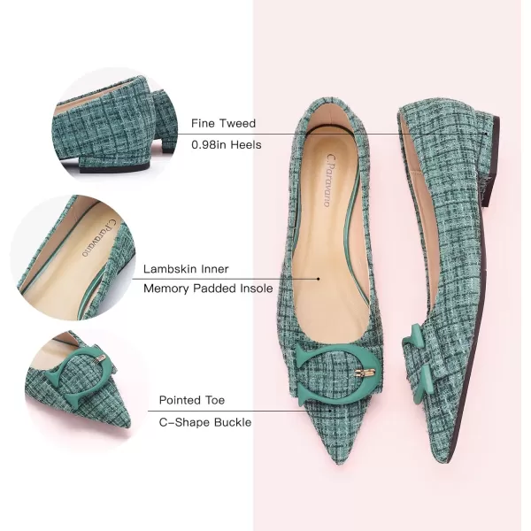 C.Paravano Flat Shoes for Women | Ballet Shoes | Pointed Toe Flats | Leather Flats for Women | Comfortable Slip on Women's Flats | Work Flats for Women