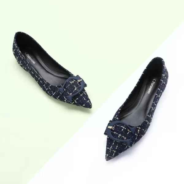 C.Paravano Flat Shoes for Women | Ballet Shoes | Pointed Toe Flats | Leather Flats for Women | Comfortable Slip on Women's Flats | Work Flats for Women
