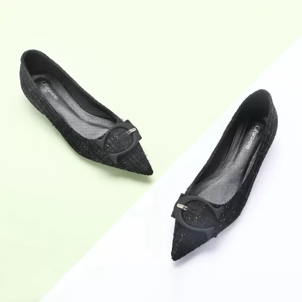 C.Paravano Flat Shoes for Women | Ballet Shoes | Pointed Toe Flats | Leather Flats for Women | Comfortable Slip on Women's Flats | Work Flats for Women