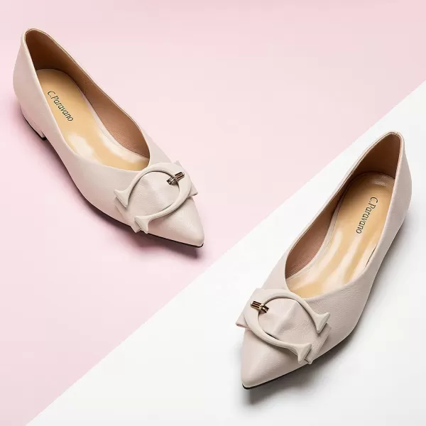 C.Paravano Flat Shoes for Women | Ballet Shoes | Pointed Toe Flats | Leather Flats for Women | Comfortable Slip on Women's Flats | Work Flats for Women
