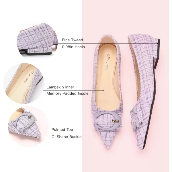 C.Paravano Flat Shoes for Women | Ballet Shoes | Pointed Toe Flats | Leather Flats for Women | Comfortable Slip on Women's Flats | Work Flats for Women