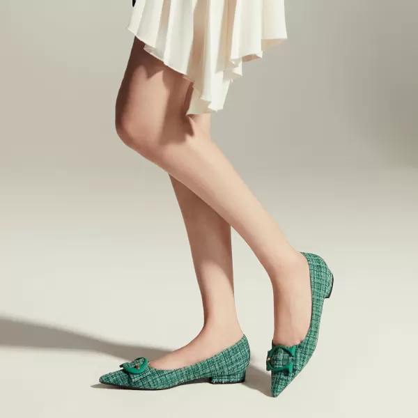 C.Paravano Flat Shoes for Women | Ballet Shoes | Pointed Toe Flats | Leather Flats for Women | Comfortable Slip on Women's Flats | Work Flats for Women