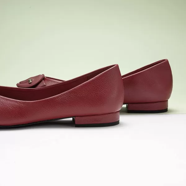 C.Paravano Flat Shoes for Women | Ballet Shoes | Pointed Toe Flats | Leather Flats for Women | Comfortable Slip on Women's Flats | Work Flats for Women