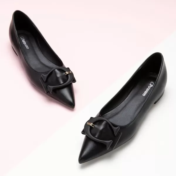 C.Paravano Flat Shoes for Women | Ballet Shoes | Pointed Toe Flats | Leather Flats for Women | Comfortable Slip on Women's Flats | Work Flats for Women