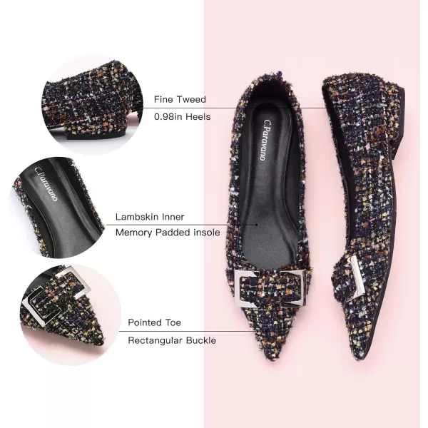 C.Paravano Flats for Women | Women's Flats | Slip on Flats | Ballet Flats for Women | Pointed Toe Flats | Womens Dressy Flats