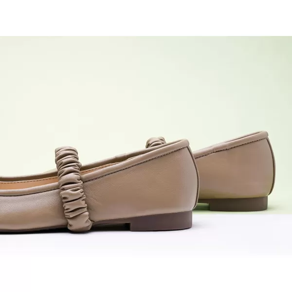 C.Paravano Mary Jane Flats for Women | Women's Ballet Flats | Mary Jane Shoes Women | Leather Square Toe Flats