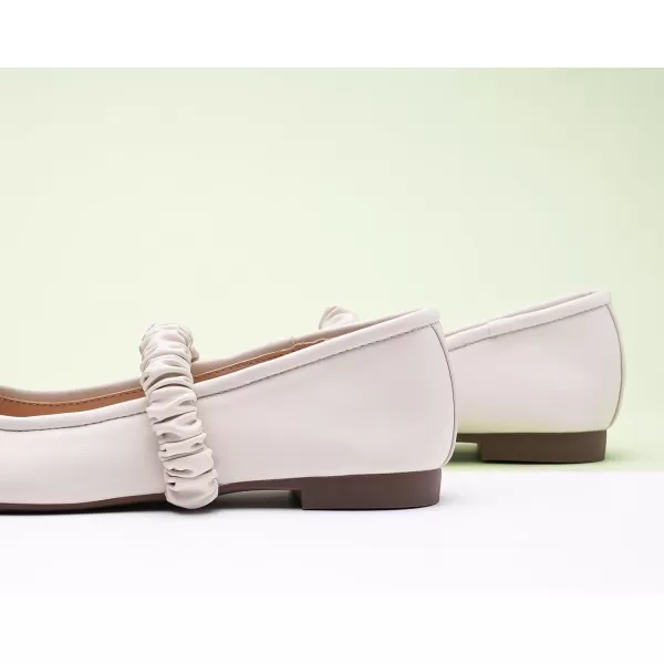 C.Paravano Mary Jane Flats for Women | Women's Ballet Flats | Mary Jane Shoes Women | Leather Square Toe Flats