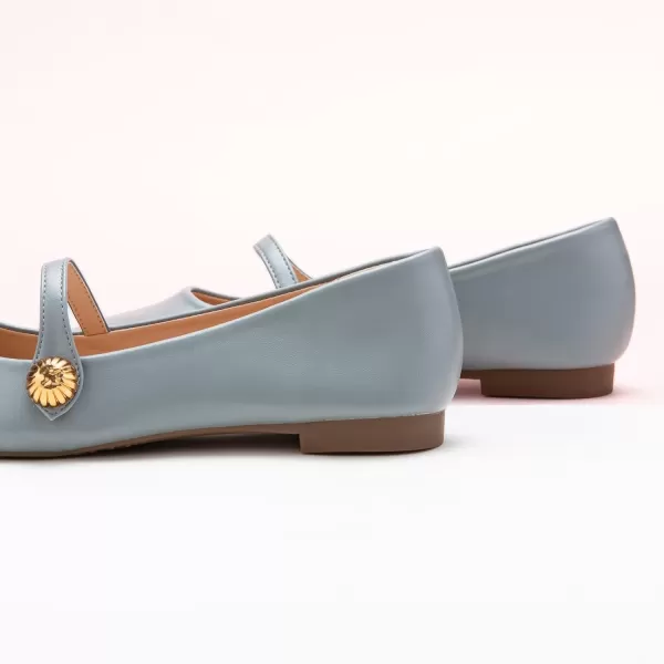 C.Paravano Mary Jane Flats for Women | Women's Ballet Flats | Mary Jane Shoes Women | Leather Square Toe Flats