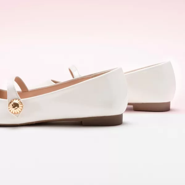 C.Paravano Mary Jane Flats for Women | Women's Ballet Flats | Mary Jane Shoes Women | Leather Square Toe Flats