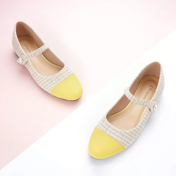 C.Paravano Mary Jane Shoes for Women | Women's Flats | Round Toe Mary Jane Flats | Dress Flats Shoes | Women Slip On Ballet Flats