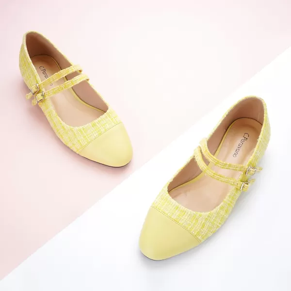 C.Paravano Mary Jane Shoes for Women | Women's Flats | Round Toe Mary Jane Flats | Dress Flats Shoes | Women Slip On Ballet Flats