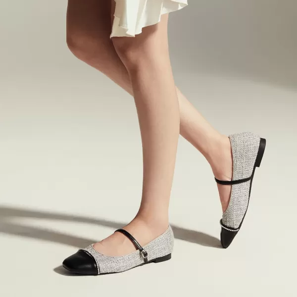 C.Paravano Mary Jane Shoes for Women | Women's Flats | Round Toe Mary Jane Flats | Dress Flats Shoes | Women Slip On Ballet Flats