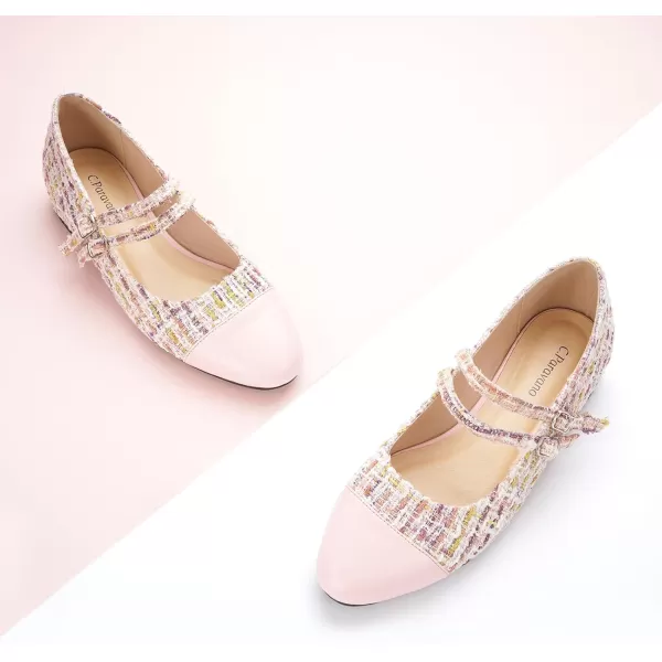 C.Paravano Mary Jane Shoes for Women | Women's Flats | Round Toe Mary Jane Flats | Dress Flats Shoes | Women Slip On Ballet Flats