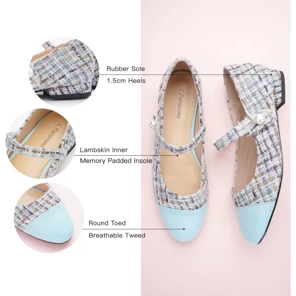 C.Paravano Mary Jane Shoes for Women | Women's Flats | Round Toe Mary Jane Flats | Dress Flats Shoes | Women Slip On Ballet Flats