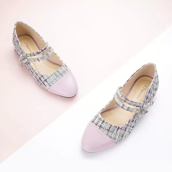 C.Paravano Mary Jane Shoes for Women | Women's Flats | Round Toe Mary Jane Flats | Dress Flats Shoes | Women Slip On Ballet Flats
