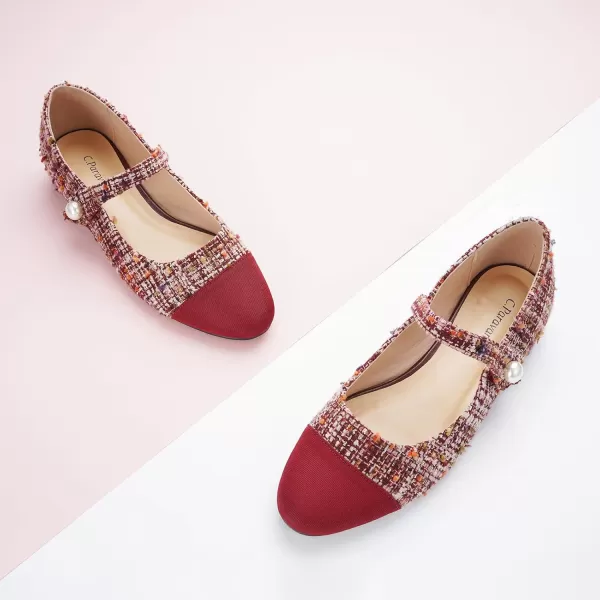 C.Paravano Mary Jane Shoes for Women | Women's Flats | Round Toe Mary Jane Flats | Dress Flats Shoes | Women Slip On Ballet Flats