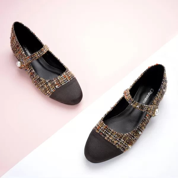 C.Paravano Mary Jane Shoes for Women | Women's Flats | Round Toe Mary Jane Flats | Dress Flats Shoes | Women Slip On Ballet Flats