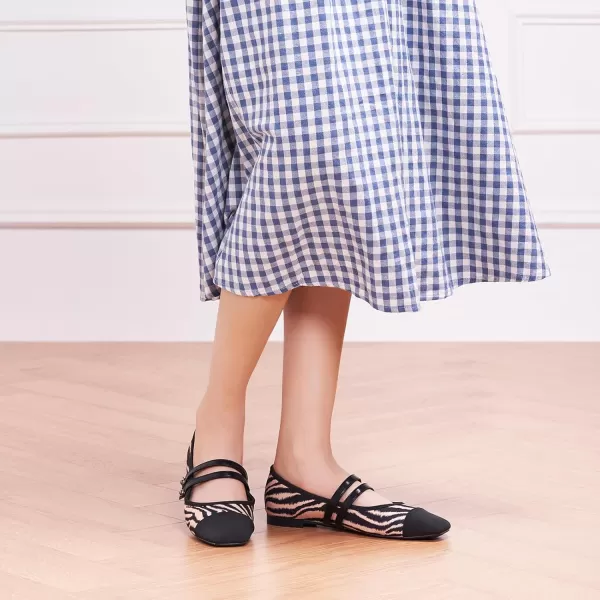 C.Paravano Mary Jane Shoes for Women | Women's Flats | Women Square Toe Flats | Leather Mary Jane
