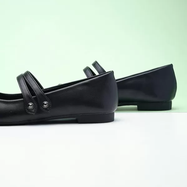 C.Paravano Mary Jane Shoes for Women | Women's Flats | Women Square Toe Flats | Leather Mary Jane