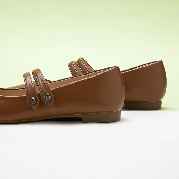 C.Paravano Mary Jane Shoes for Women | Women's Flats | Women Square Toe Flats | Leather Mary Jane