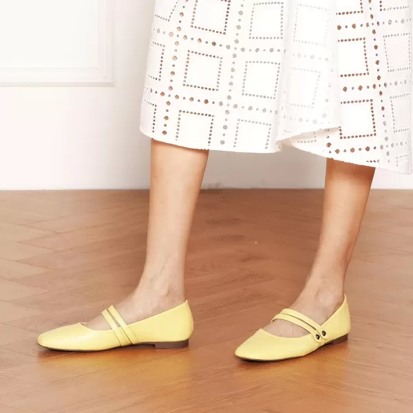 C.Paravano Mary Jane Shoes for Women | Women's Flats | Women Square Toe Flats | Leather Mary Jane