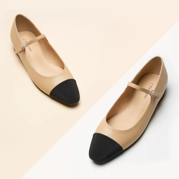 C.Paravano Mary Jane Shoes for Women | Womens Round Toe Flats | Mary Jane Flats | Women's Strap Shoes